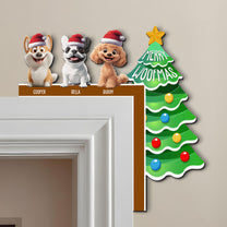 Merry Woofmas - Personalized Door Corner Wood Sign