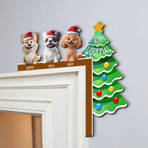 Merry Woofmas - Personalized Door Corner Wood Sign