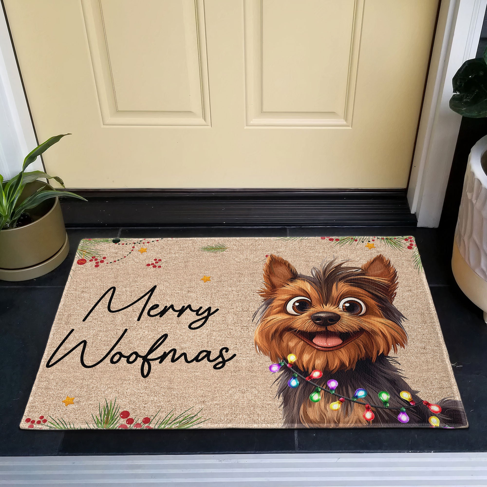 Merry Woofmas - Personalized Doormat