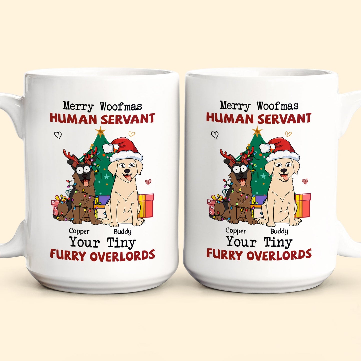 Merry Woofmas - Personalized Mug