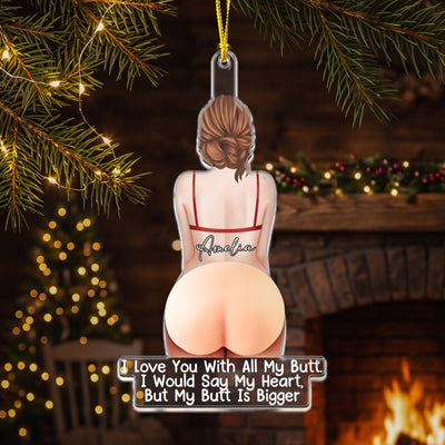 Merry Christmas I Fcking Love You - Personalized Ornament