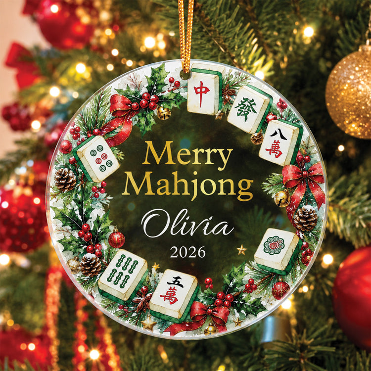 Merry-Mahjong-Gift-For-Mahjong-Girls,-Mahjong-Lovers-Personalized-Ornament