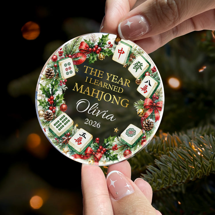 Merry-Mahjong-Gift-For-Mahjong-Girls,-Mahjong-Lovers-Personalized-Ornament