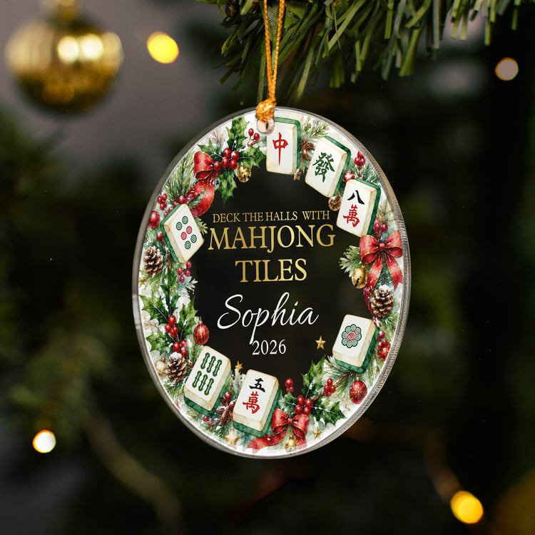 Merry-Mahjong-Gift-For-Mahjong-Girls,-Mahjong-Lovers-Personalized-Ornament