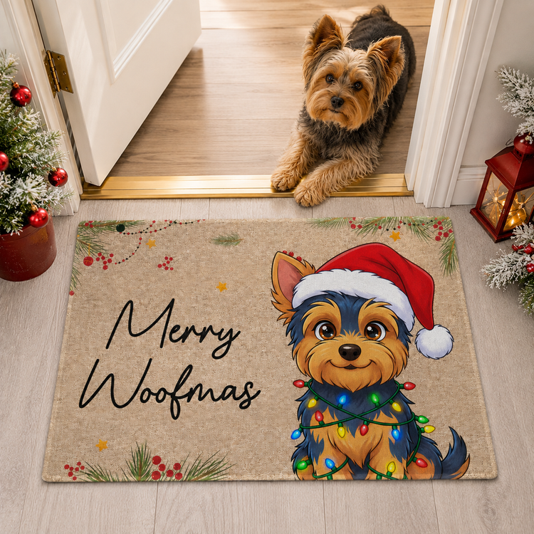 Merry-Woofmas-Ya-Filthy-Animal-Custom-Pet-Cartoon-Art-Christmas-Decor-Personalized-Doormat1
