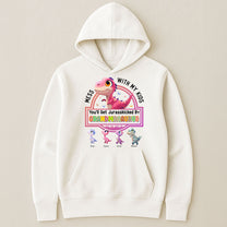 Mess With My Kids You'll Get Jurasskicked By Grandmasaurus - Personalized Shirt