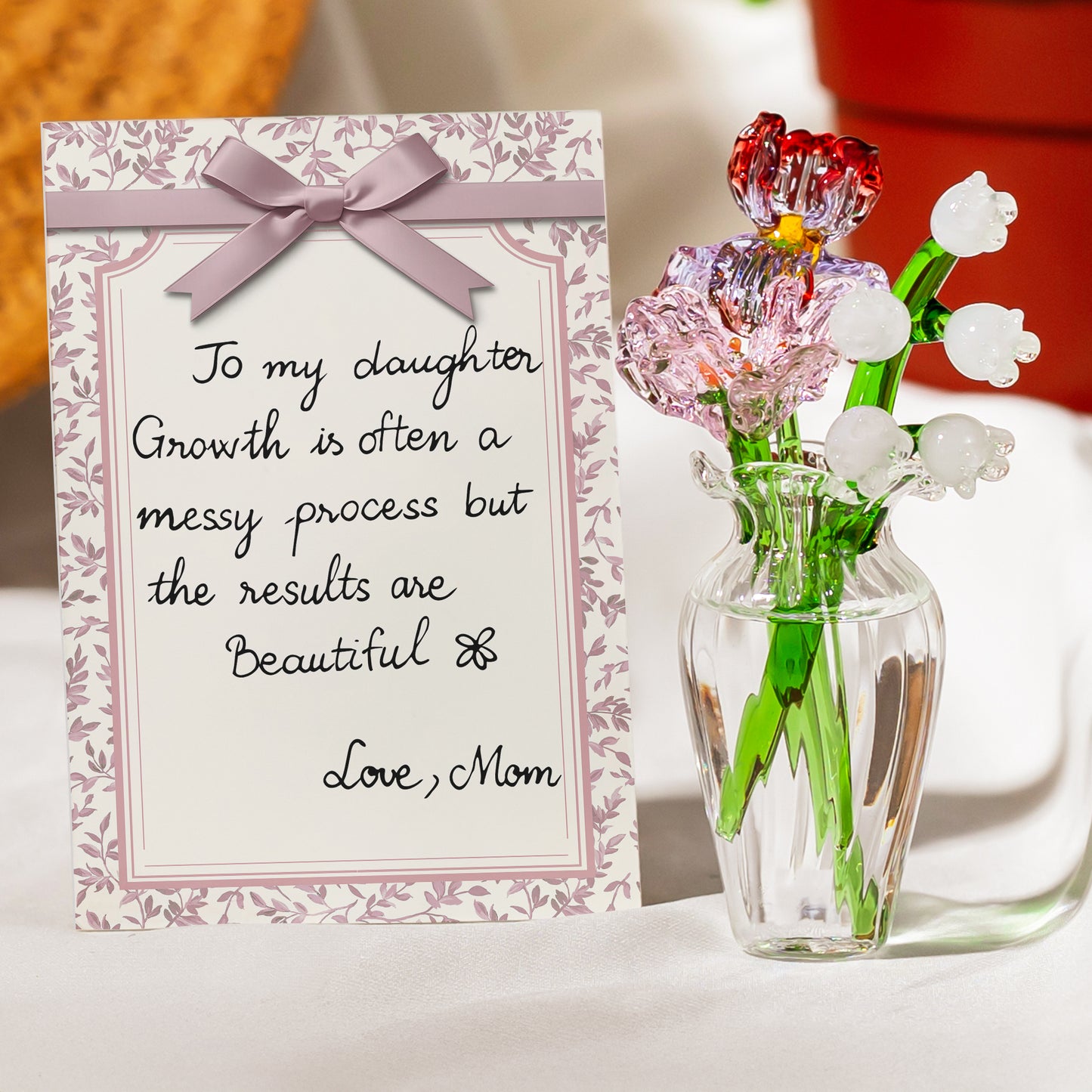 Message-Gift-Glass-Flower-Bouquet-Personalized-Acrylic-Plaque-1