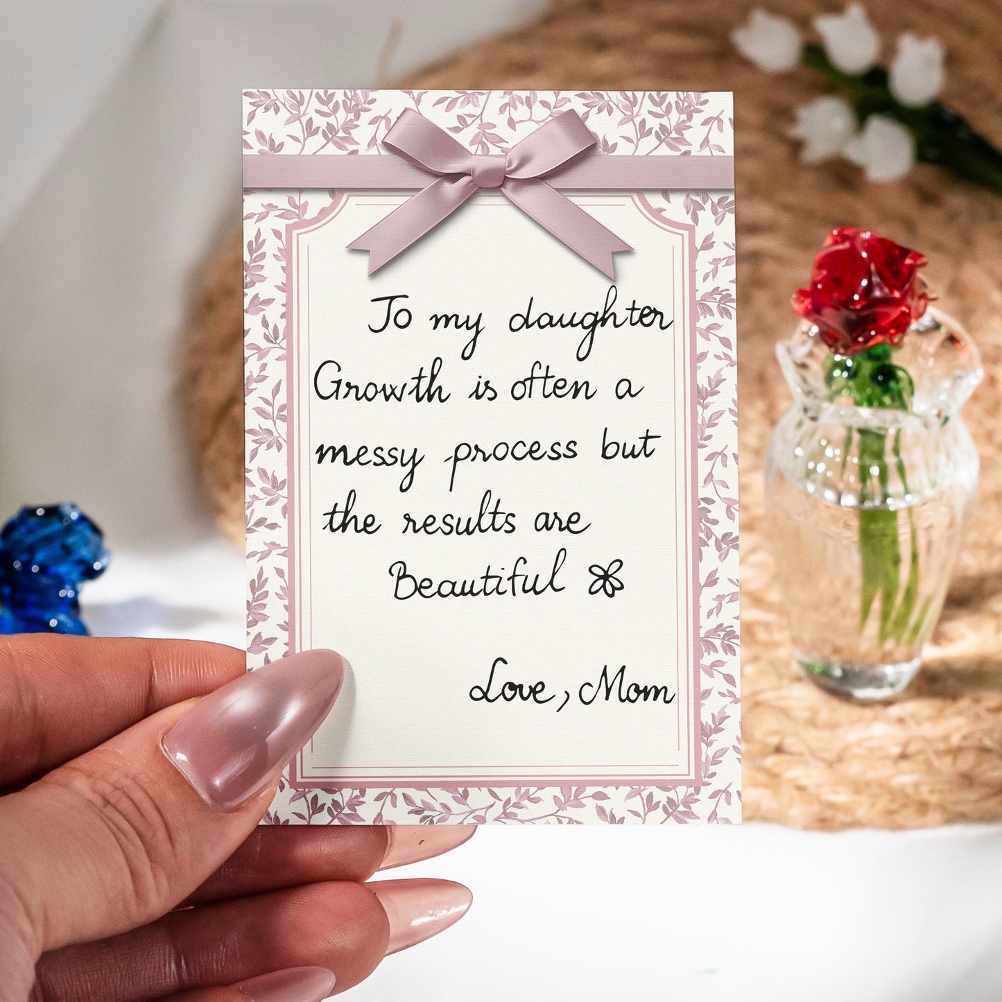 Message-Gift-Glass-Flower-Bouquet-Personalized-Acrylic-Plaque-3