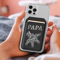 Metal-Grandpa-Fist-Bump-Print-Personalized-Wallet-Compatible-With-Magsafe-3