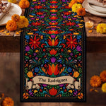 Mexican Cinco De Mayo Floral Fiesta Dia De Los Muertos - Personalized Table Runner 1