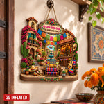 Mexican House Viva La Fiesta Hispanic Gift For Mom Dad Family - Personalized Wood Sign