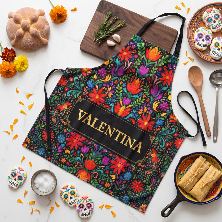 Mexican-Cinco-De-Mayo-Floral-Fiesta-Dia-De-Los-Muertos-Personalized-Apron