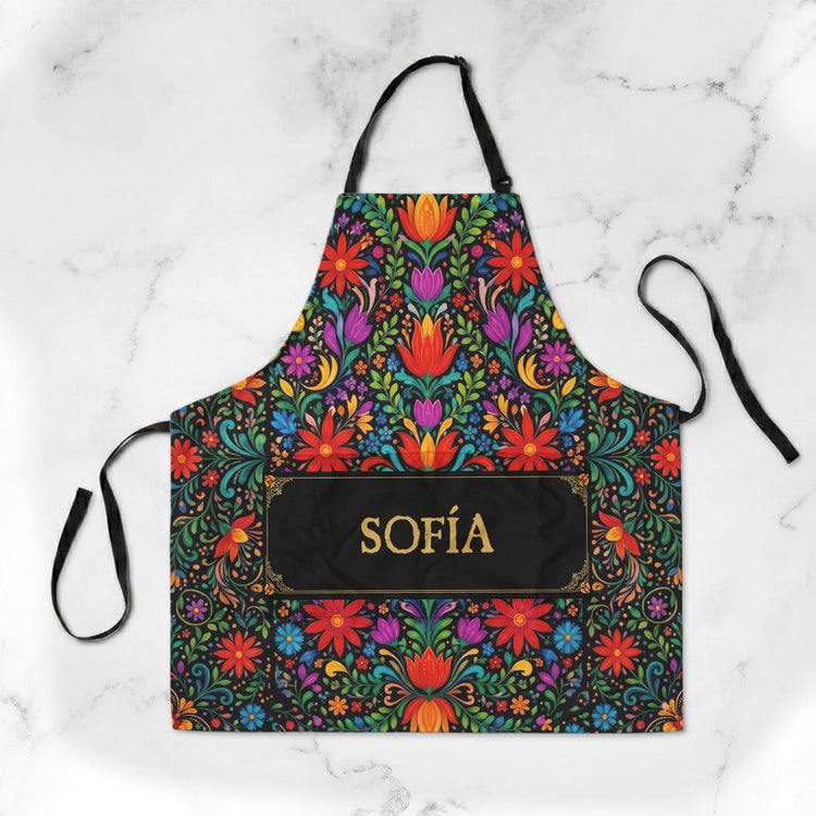 Mexican-Cinco-De-Mayo-Floral-Fiesta-Dia-De-Los-Muertos-Personalized-Apron