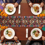Mexican-Day-Of-The-Dead-Festive-Flowers-And-Sugar-Skulls-Personalized-Table-Runner-5