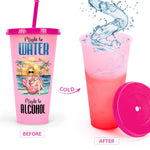 Might Be Water, Might Be Alcohol - Personalized Color Changing Cup