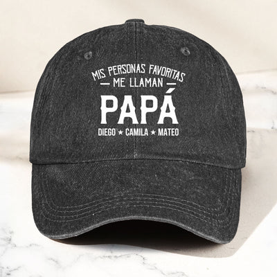My Favorite People Call Me Personalized For Papá Pai, Nonno & More - Personalized Cap