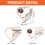 Missed And Loved Forever - Personalized Wood And Acrylic Ornament