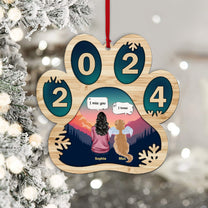 Missing You My Fur Babies - Personalized 2 Layers Wooden Ornament