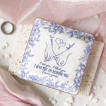 Toile De Jouy Style Forever Yours Anniversary Gift For Women - Personalized Jewelry Dish