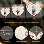From Our First Kiss Till Our Last Breath - Personalized Wooden Ornament