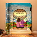 Mom And Daughters Forever Linked Together - Personalized 3D Wooden Puzzle Night Light