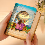 Mom And Daughters Forever Linked Together - Personalized 3D Wooden Puzzle Night Light