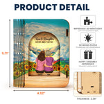 Mom And Daughters Forever Linked Together - Personalized 3D Wooden Puzzle Night Light