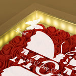 Mom Butterfly New Version - Personalized Flower Shadow Box With LED Light