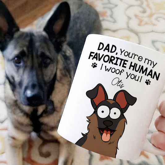 Mom Dad We Woof You  - Personalized Mug