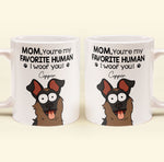 Mom Dad We Woof You  - Personalized Mug