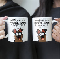 Mom Dad We Woof You  - Personalized Mug