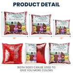 Mom Gift We Hope Every Time You Snuggle This Pillow - Custom Sequin Pillow