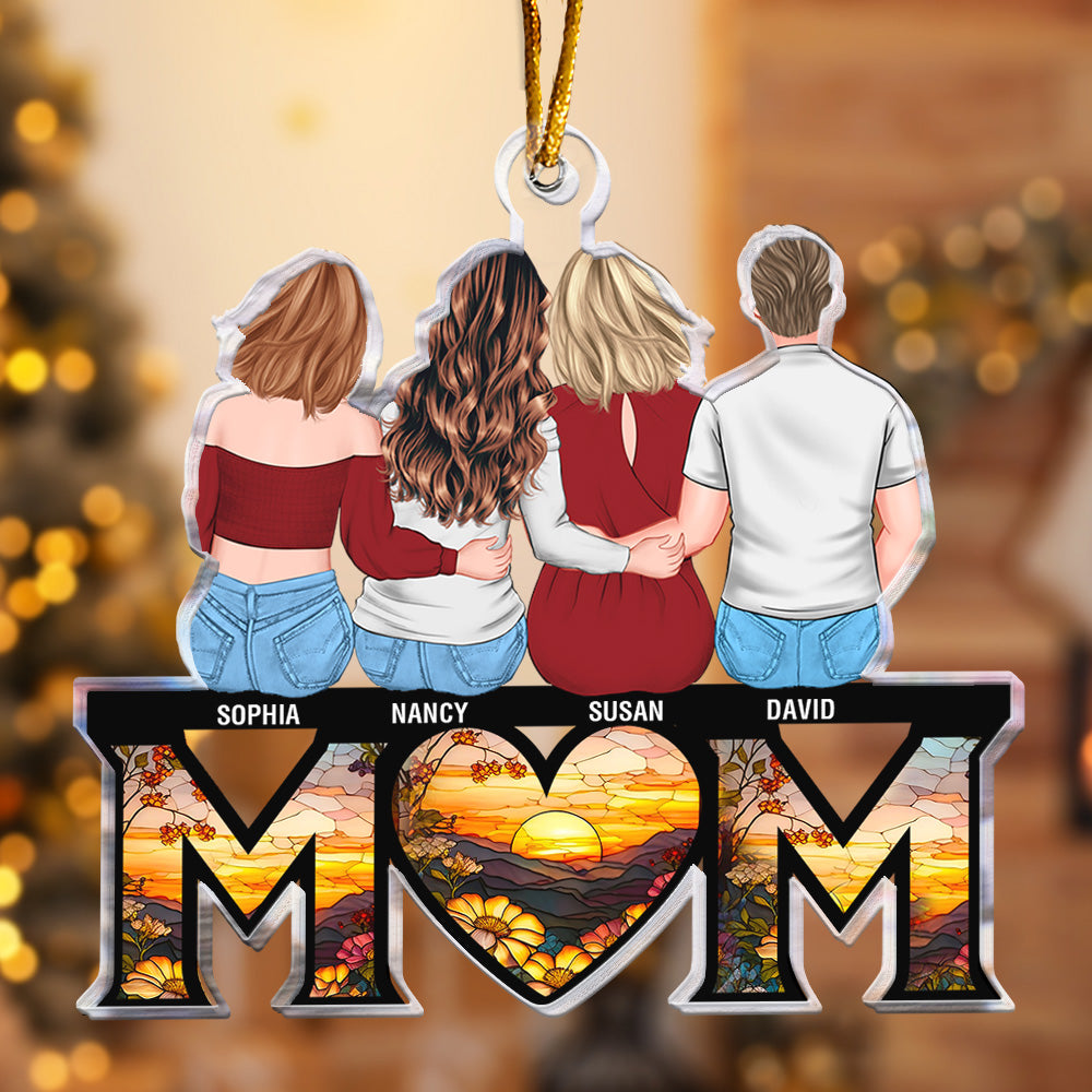 Mom Gift We Love You - Personalized Acrylic Ornament