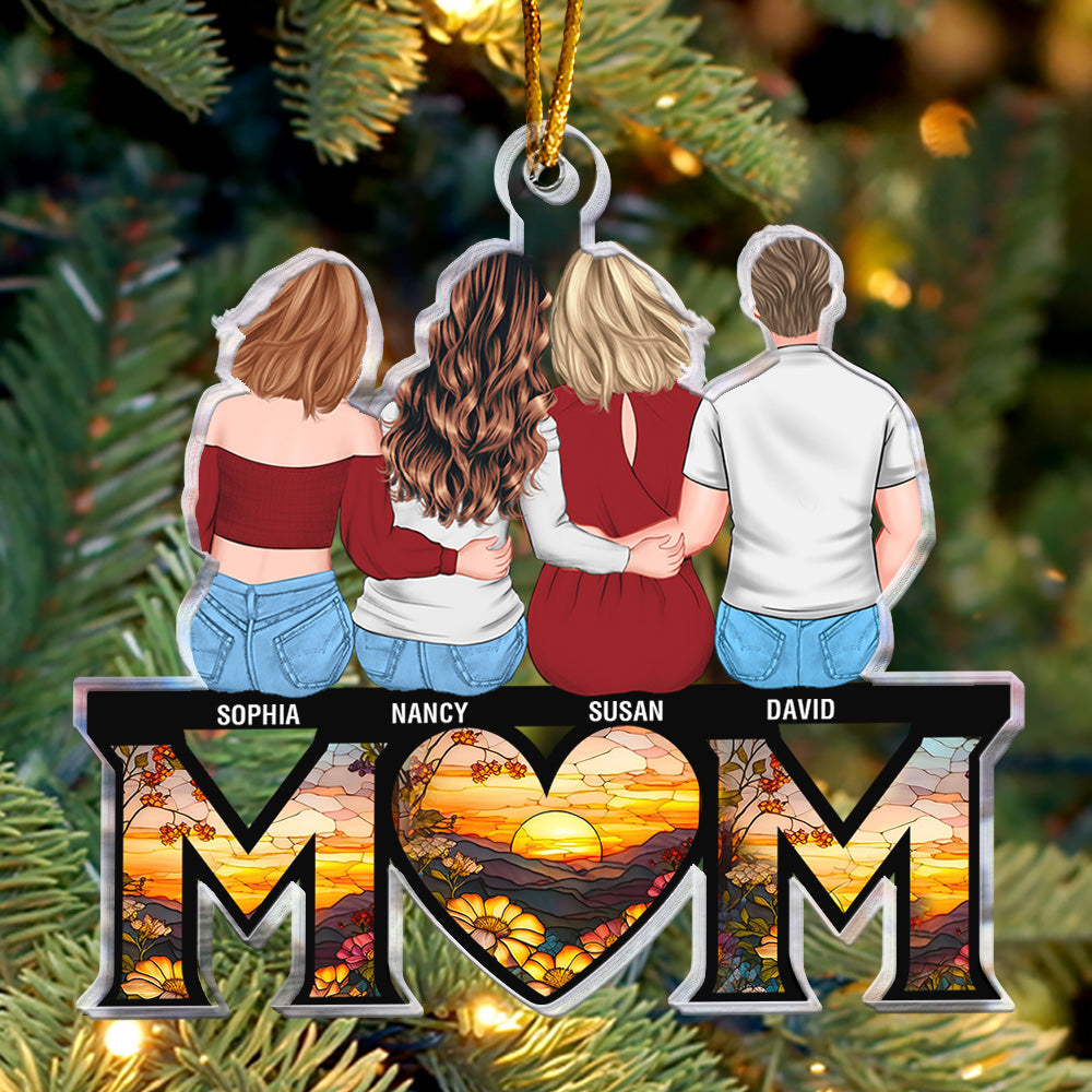 Mom Gift We Love You - Personalized Acrylic Ornament