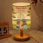 Mom Gift When You're Missing Us Light This Lamp - Personalized Fabric Lamp