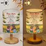 Mom Gift When You're Missing Us Light This Lamp - Personalized Fabric Lamp