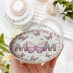 Mom Gifts Stained Glass Style - Personalized Jewelry Dish