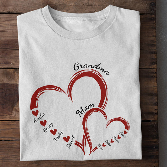 Mom Grandma Sweethearts Gift For Mother's Day - Personalized Shirt
