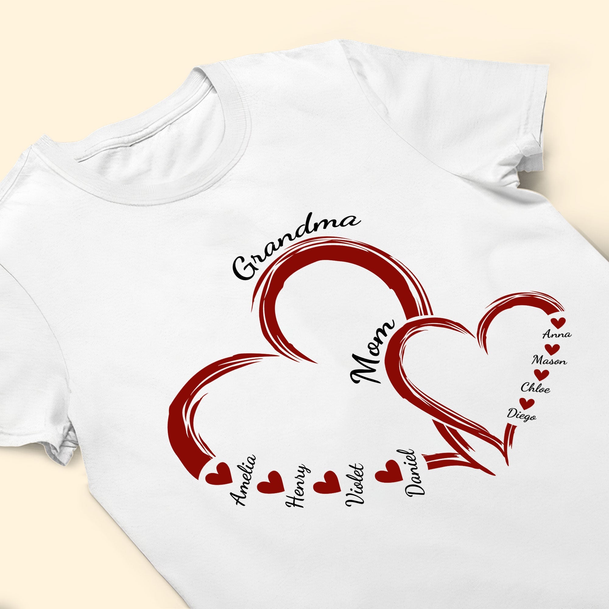 Mom Grandma Sweethearts Gift For Mother's Day - Personalized Shirt