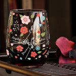 Mom Holding Kids' Hands - Mom, Grandma Mother's Day Gifts - Personalized Stemless Wine Glass