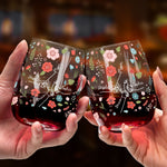 Mom Holding Kids' Hands - Mom, Grandma Mother's Day Gifts - Personalized Stemless Wine Glass