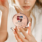 Mom I Am Who I Am Today As A Reflection Of You - Personalized Compact Mirror
