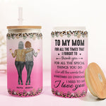 Mom I Need To Say I Love You - Personalized Frosted Glass Cup