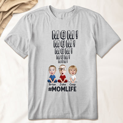 Mom Life Funny Cartoon Version - Personalized Photo Shirt