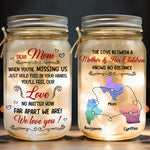 Mom No Matter How Far Apart We Are We Love You - Personalized Mason Jar Light