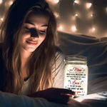 Mom No Matter How Far Apart We Are We Love You - Personalized Mason Jar Light