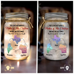 Mom No Matter How Far Apart We Are We Love You - Personalized Mason Jar Light