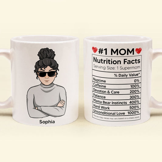 Mom Nutrition Facts - Personalized Mug - Mother's Day, Loving Gift For Mom