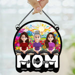 Mom We Love You - Personalized Window Hanging Suncatcher Ornament