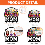 Mom We Love You - Personalized Window Hanging Suncatcher Ornament